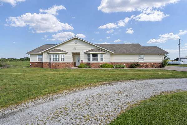 20 Acres of Agricultural Land with Home for Sale in Bluejacket, Oklahoma