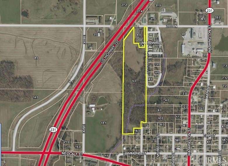 21.5 Acres of Land for Sale in Dale, Indiana