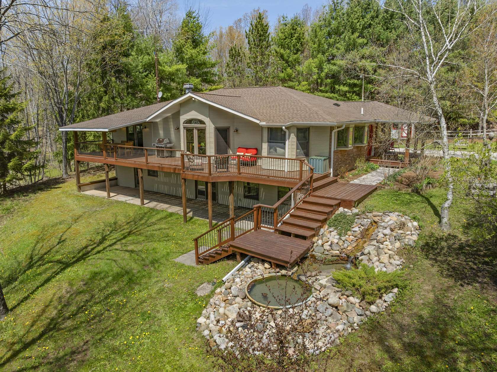 5.13 Acres of Land with Home for Sale in Thompsonville, Michigan