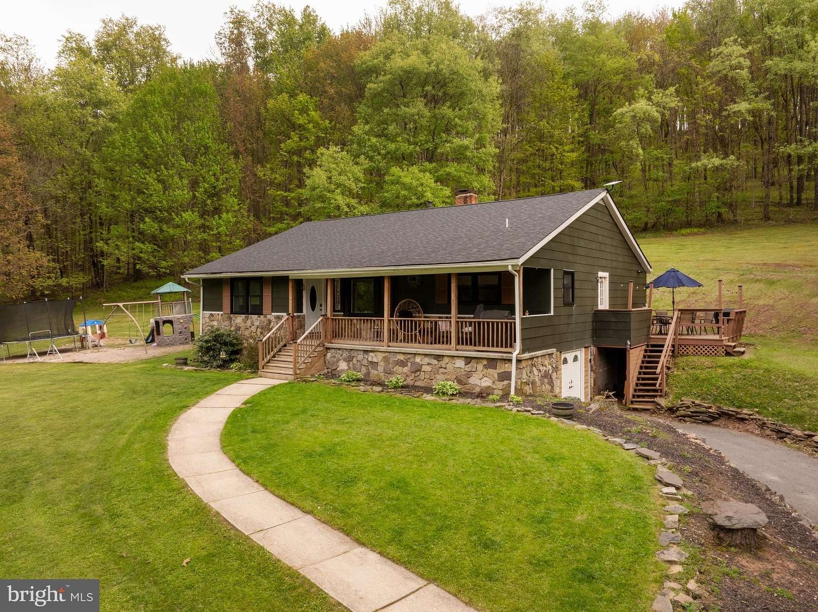 17 Acres of Recreational Land with Home for Sale in Oakland, Maryland