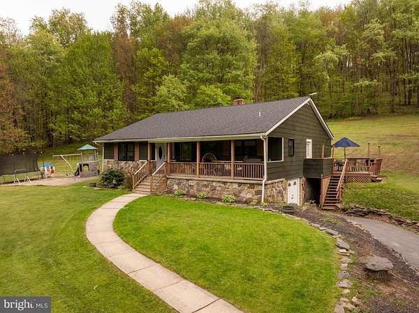 17 Acres of Recreational Land with Home for Sale in Oakland, Maryland