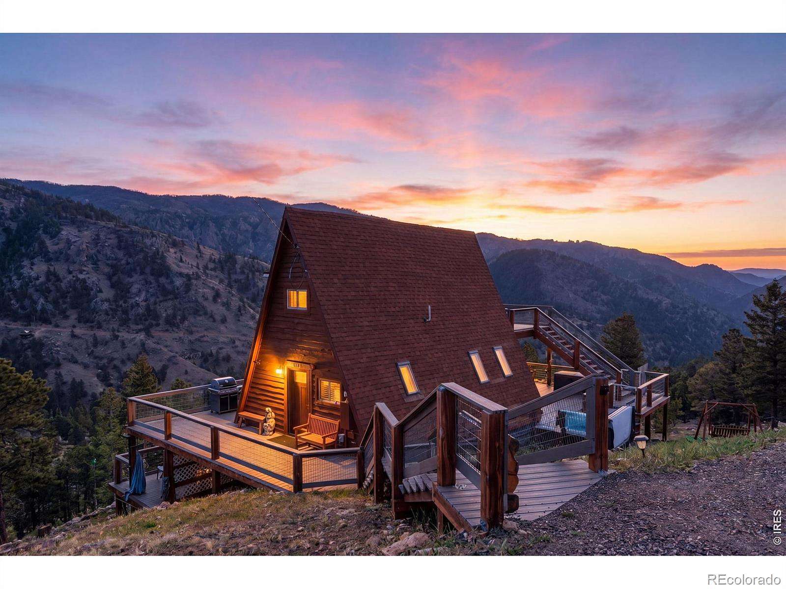 3.34 Acres of Land with Home for Sale in Glen Haven, Colorado