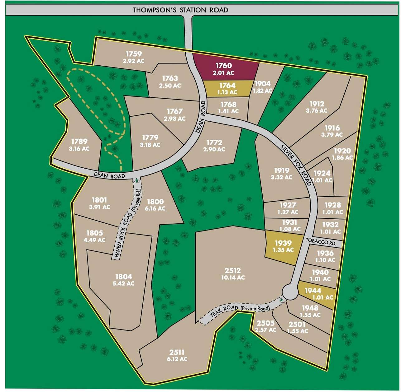 1 Acre of Residential Land for Sale in Thompson's Station, Tennessee