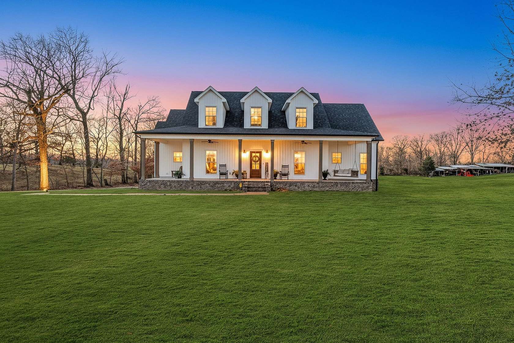 3.5 Acres of Land with Home for Sale in Cedar Hill, Tennessee