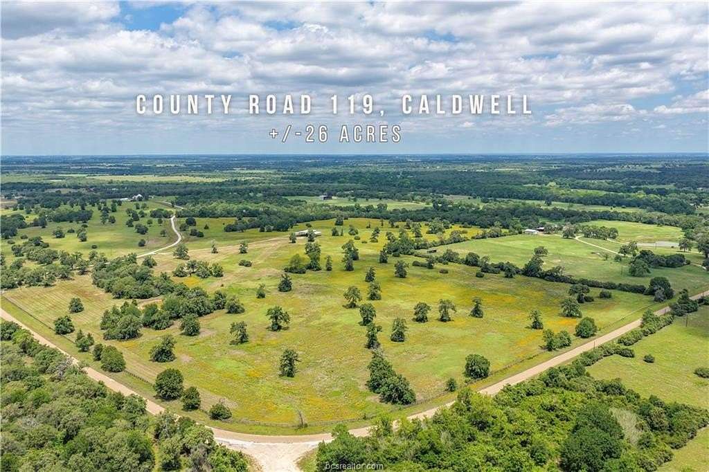 26 Acres of Agricultural & Residential Land for Sale in Caldwell, Texas