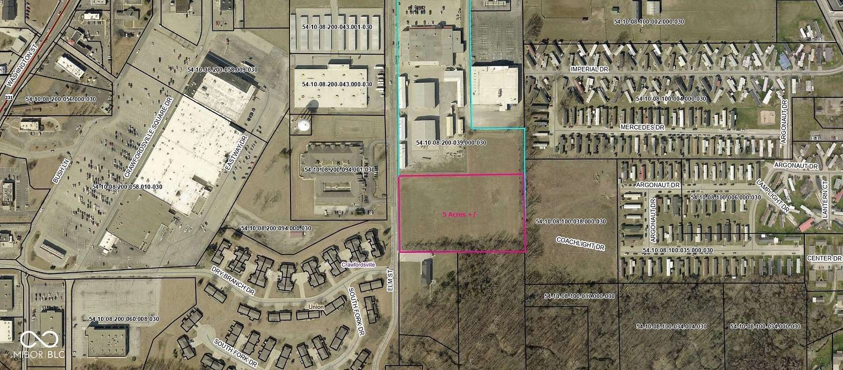 5 Acres of Commercial Land for Sale in Crawfordsville, Indiana
