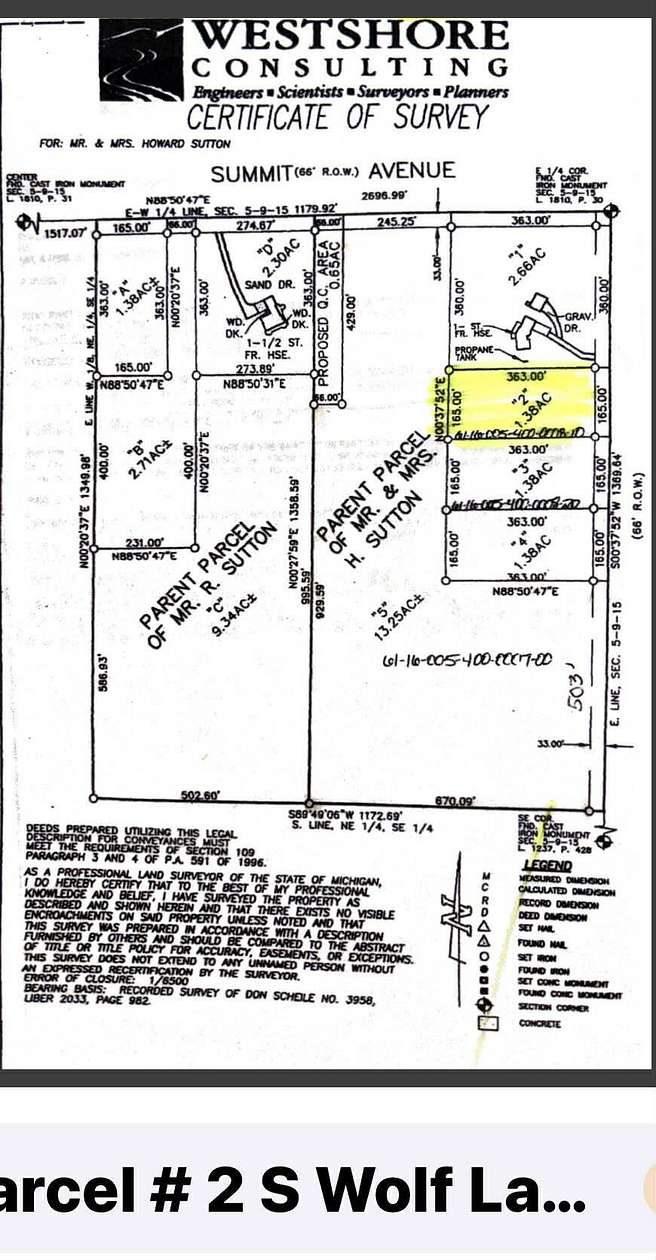 1.38 Acres of Land for Sale in Fruitport, Michigan