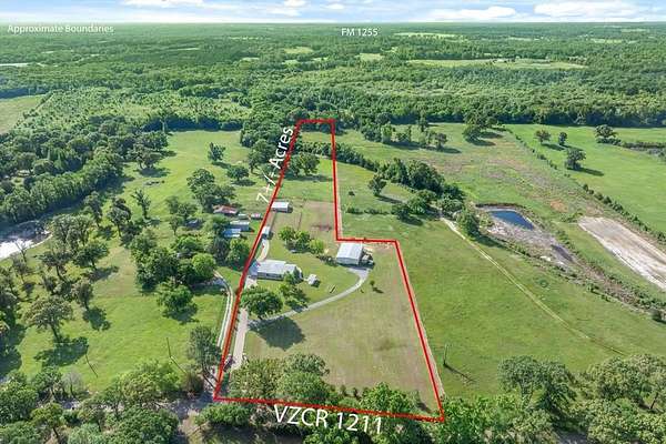 7.1 Acres of Land with Home for Sale in Canton, Texas