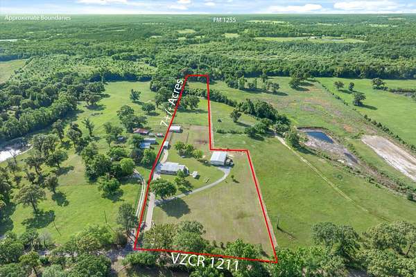 7.1 Acres of Land with Home for Sale in Canton, Texas