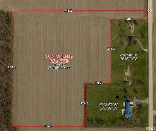 16.1 Acres of Land for Sale in Churubusco, Indiana