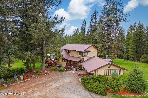 24.9 Acres of Recreational Land with Home for Sale in Athol, Idaho
