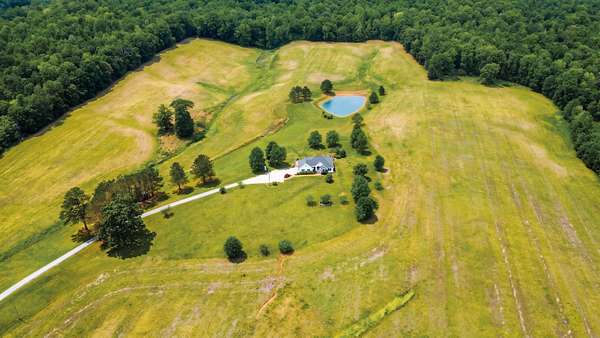 112 Acres of Recreational Land with Home for Auction in Stewart, Tennessee