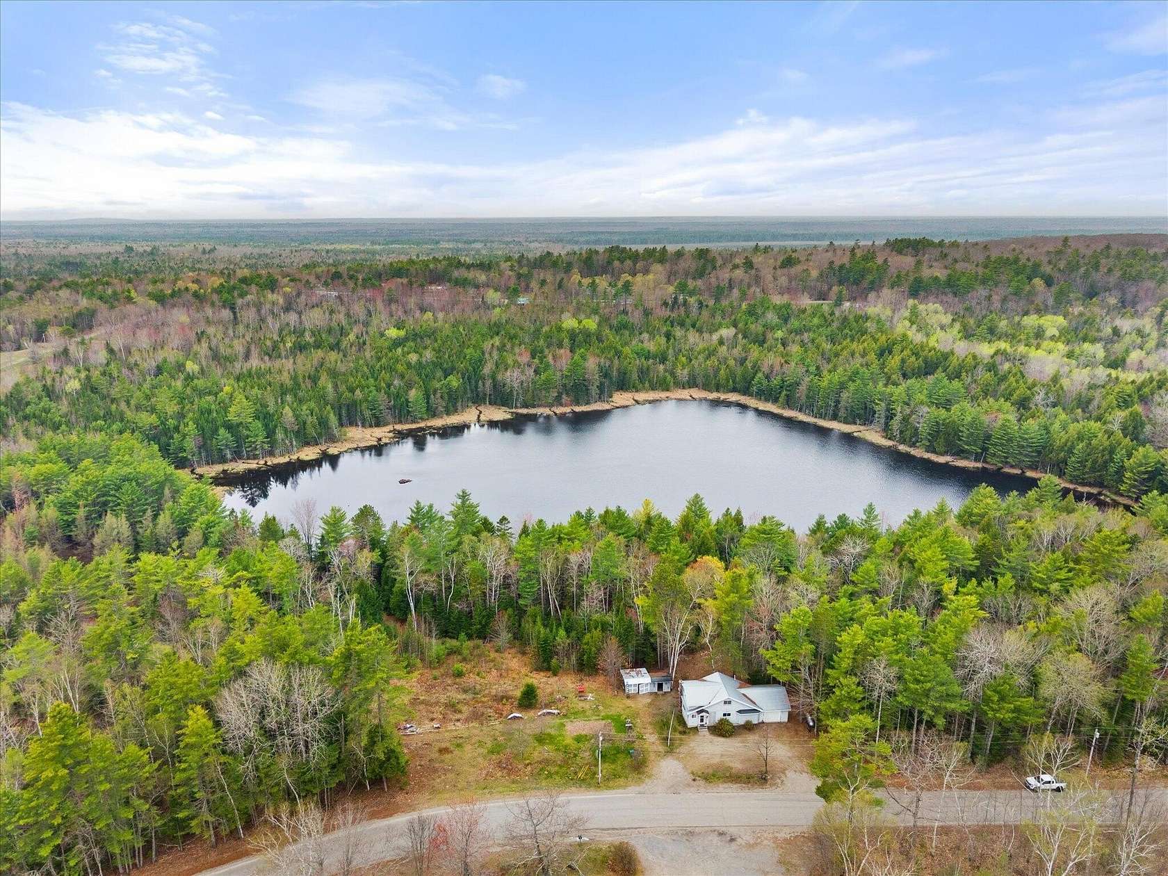 16 Acres of Recreational Land with Home for Sale in Greenbush, Maine