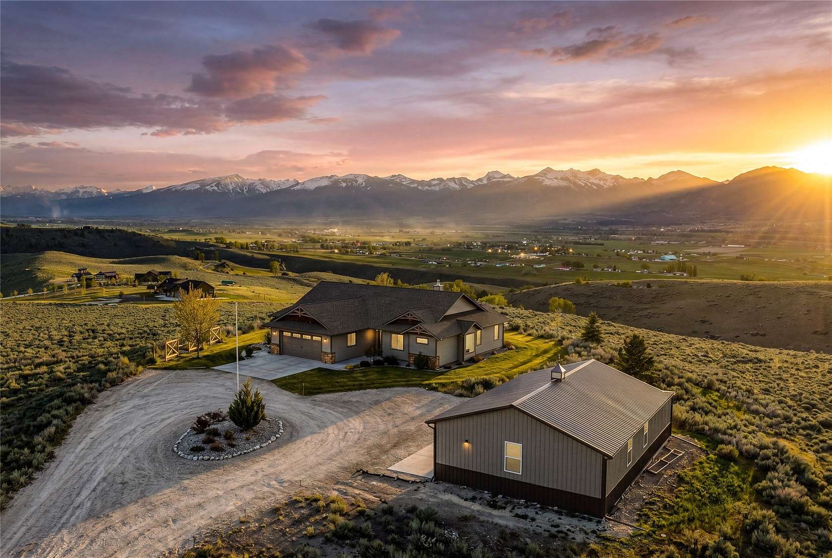 21.5 Acres of Land with Home for Sale in Corvallis, Montana