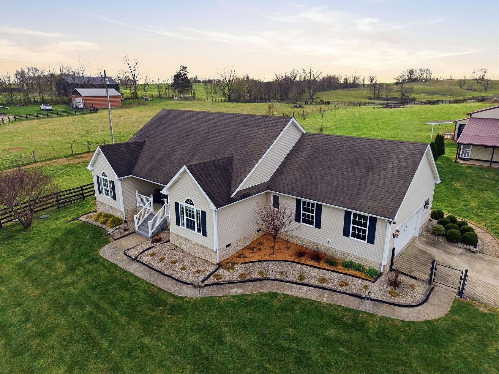 5 Acres of Land with Home for Sale in Stamping Ground, Kentucky