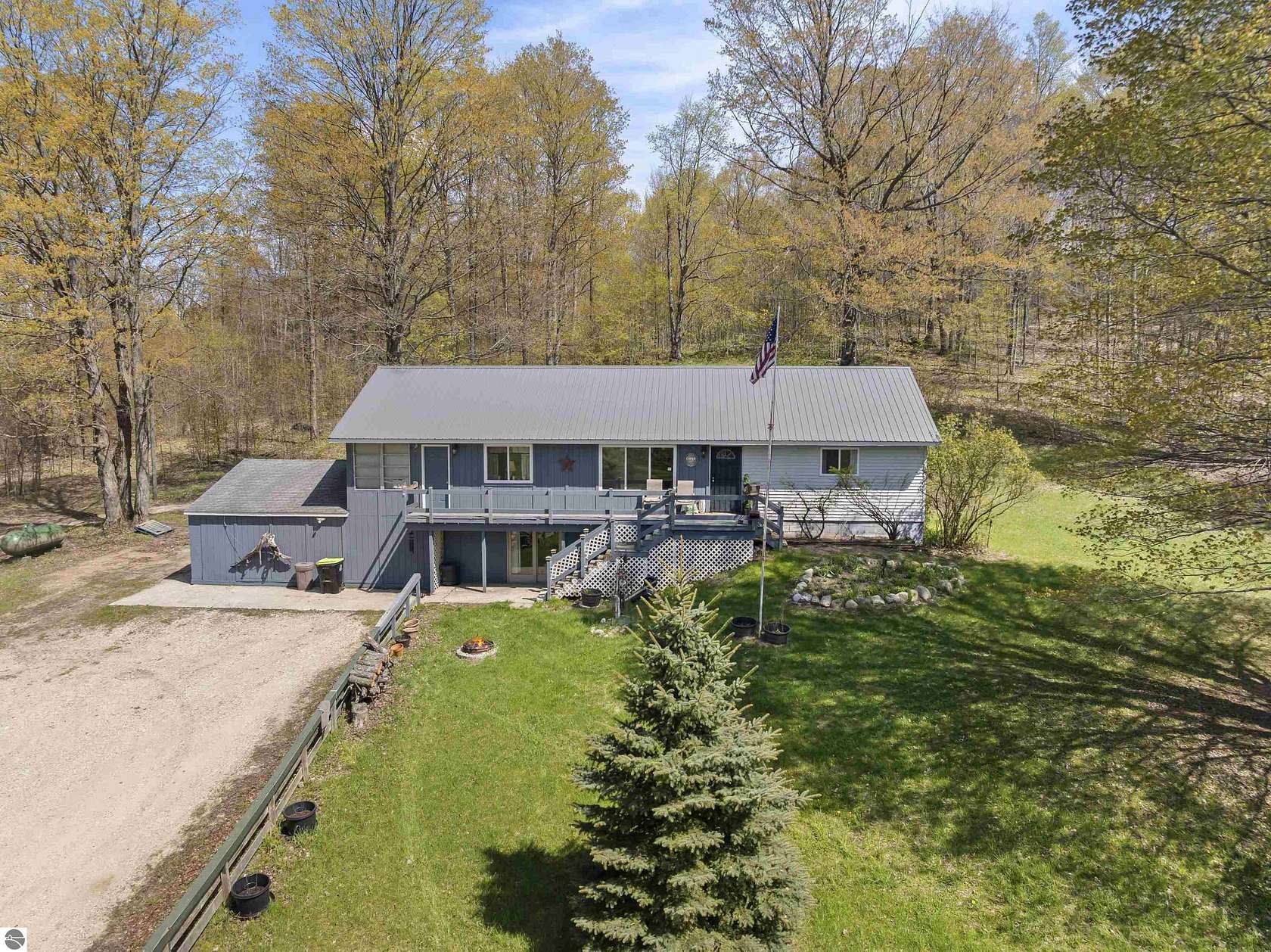 4.75 Acres of Land with Home for Sale in Copemish, Michigan
