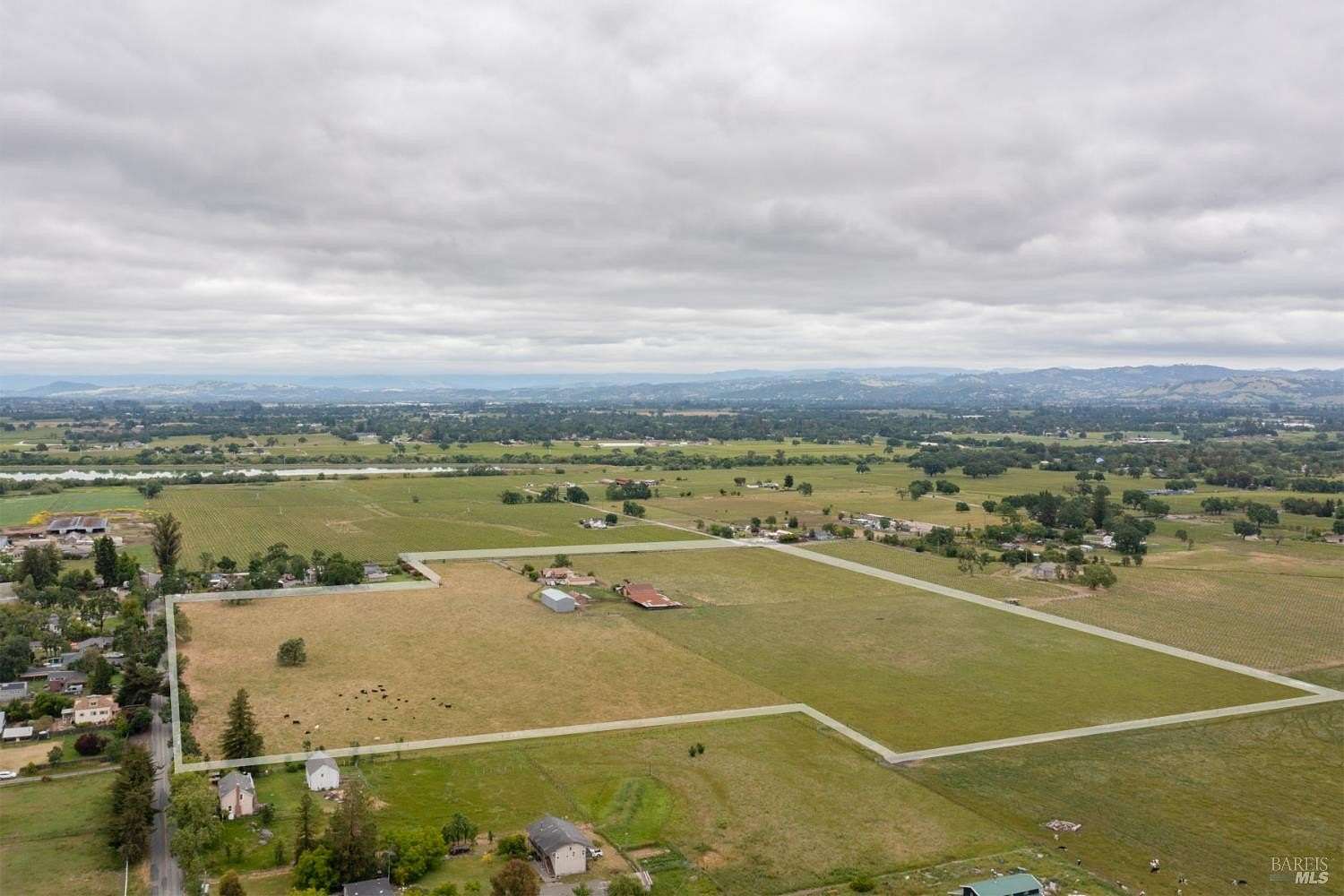 35 Acres of Agricultural Land with Home for Sale in Santa Rosa, California