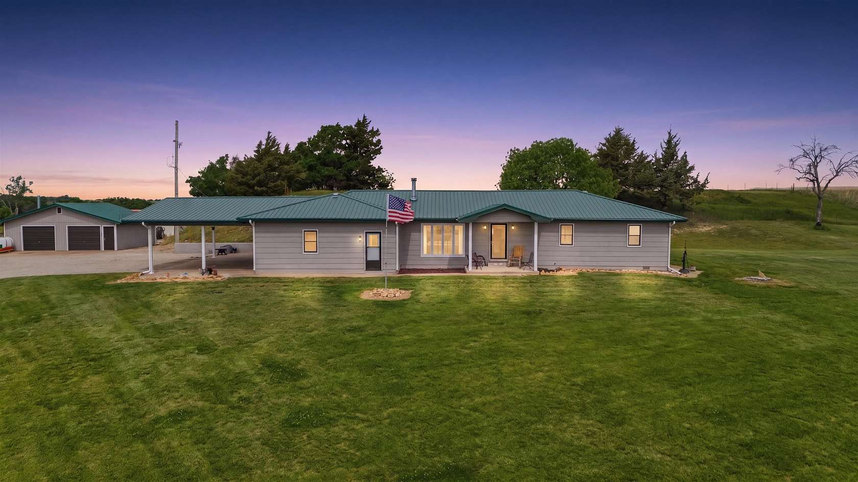 48.2 Acres of Agricultural Land with Home for Sale in Severy, Kansas