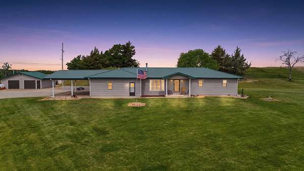 48.2 Acres of Agricultural Land with Home for Sale in Severy, Kansas