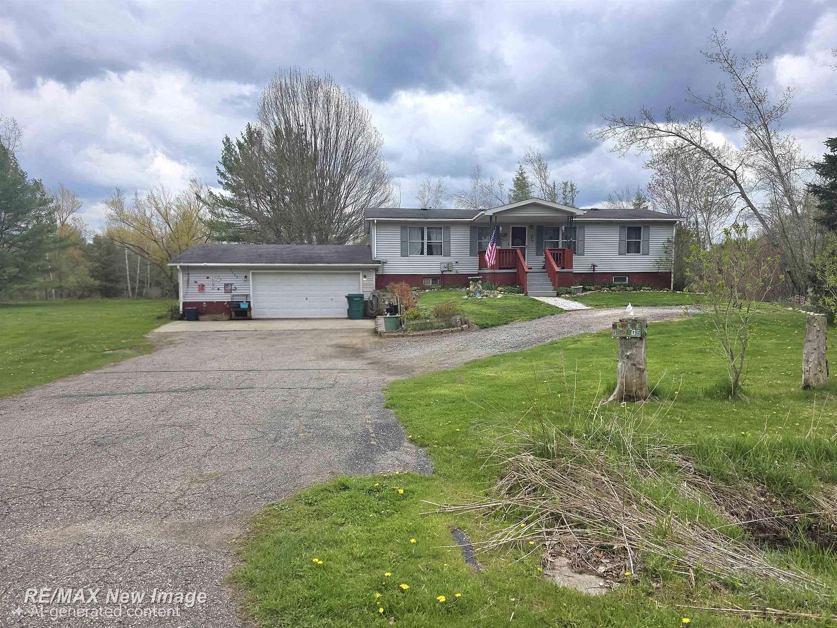 2.5 Acres of Land with Home for Sale in Alger, Michigan