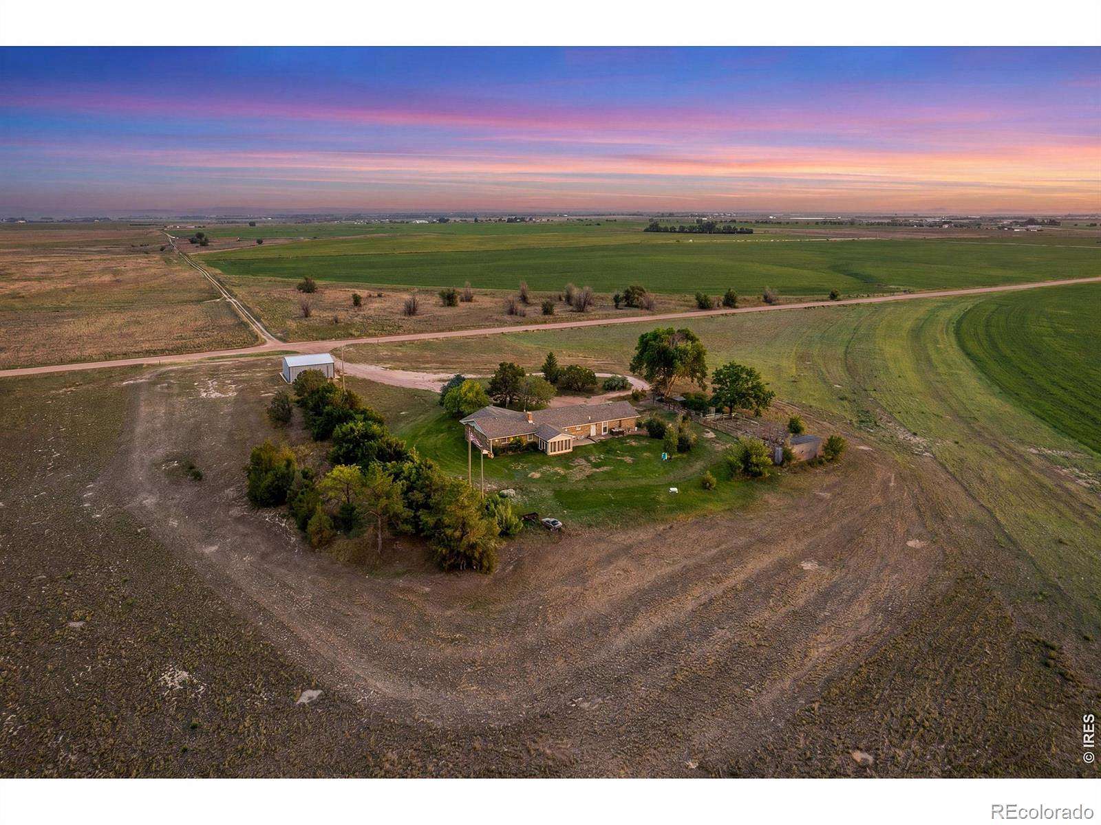 2.63 Acres of Land with Home for Sale in Wiggins, Colorado