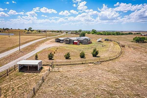 4.57 Acres of Land with Home for Sale in Elk City, Oklahoma