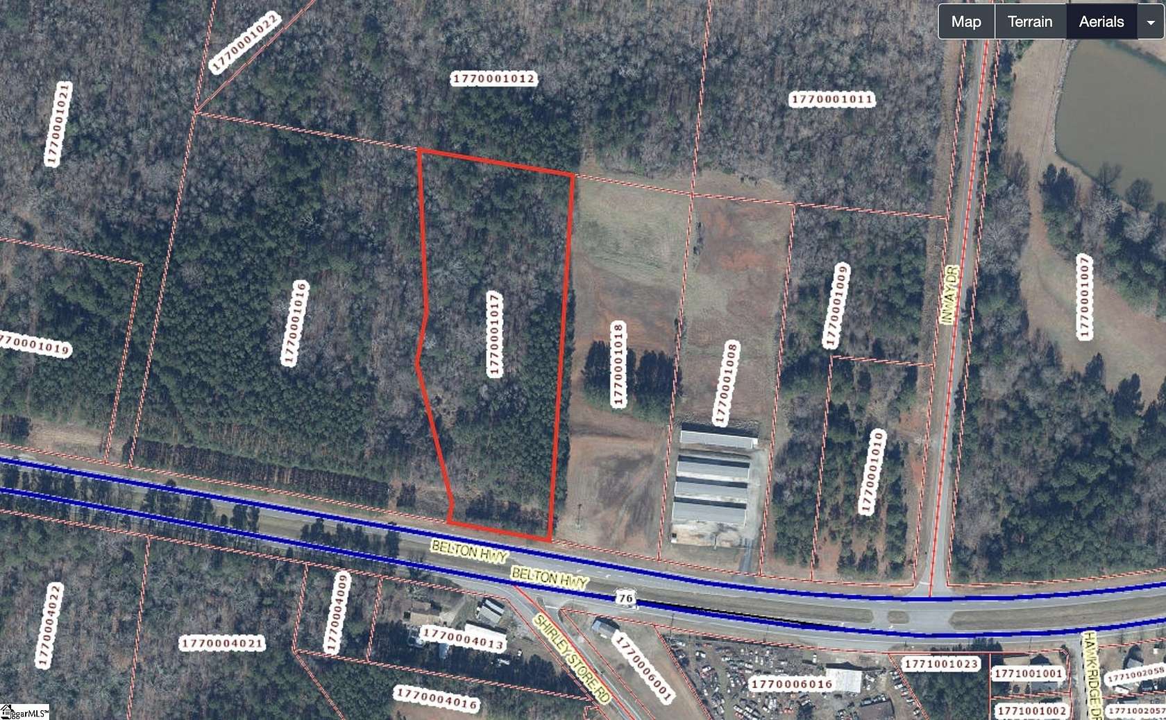4.29 Acres of Land for Sale in Anderson, South Carolina