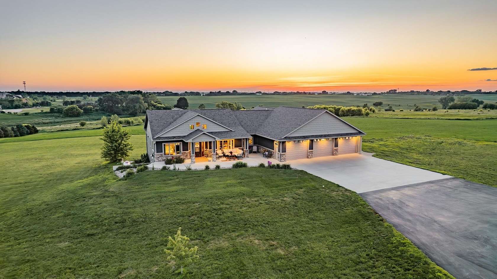 9.7 Acres of Land with Home for Sale in Milford, Iowa