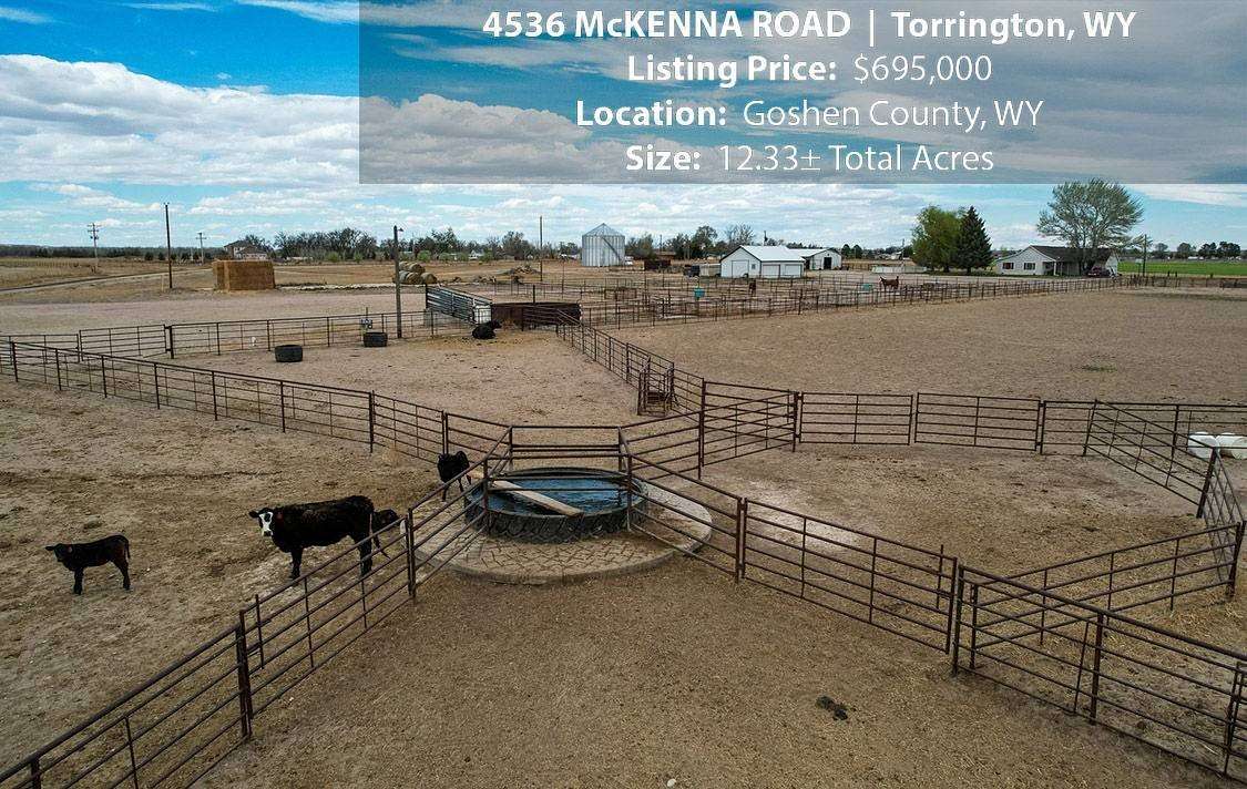 12.3 Acres of Land with Home for Sale in Torrington, Wyoming