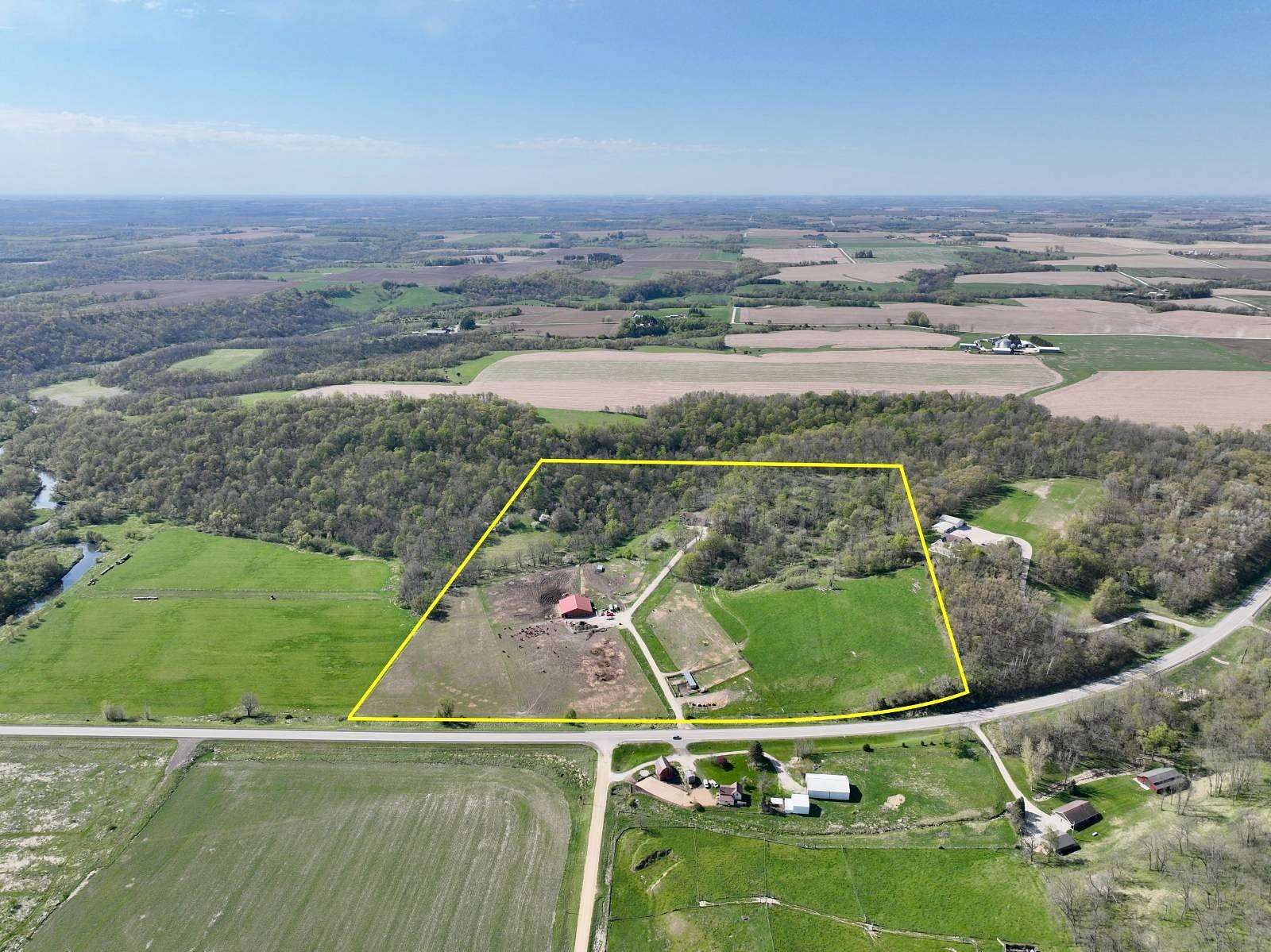 38 Acres of Agricultural Land with Home for Sale in Chatfield, Minnesota