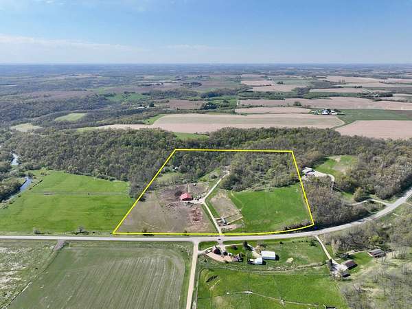 38 Acres of Agricultural Land with Home for Sale in Chatfield, Minnesota