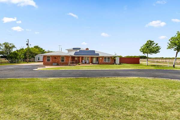72.3 Acres of Agricultural Land with Home for Sale in Pleasant Valley, Texas