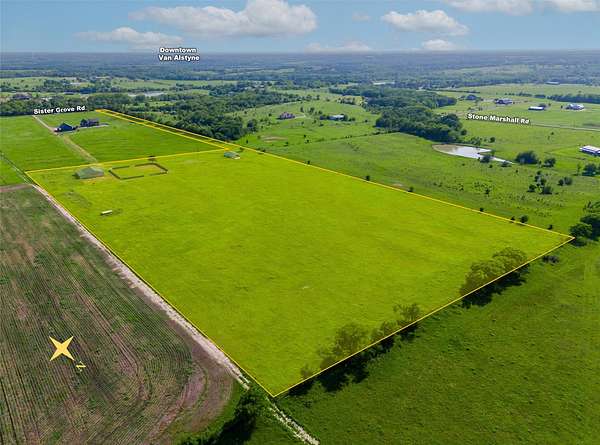 20 Acres of Agricultural & Residential Land for Sale in Van Alstyne, Texas