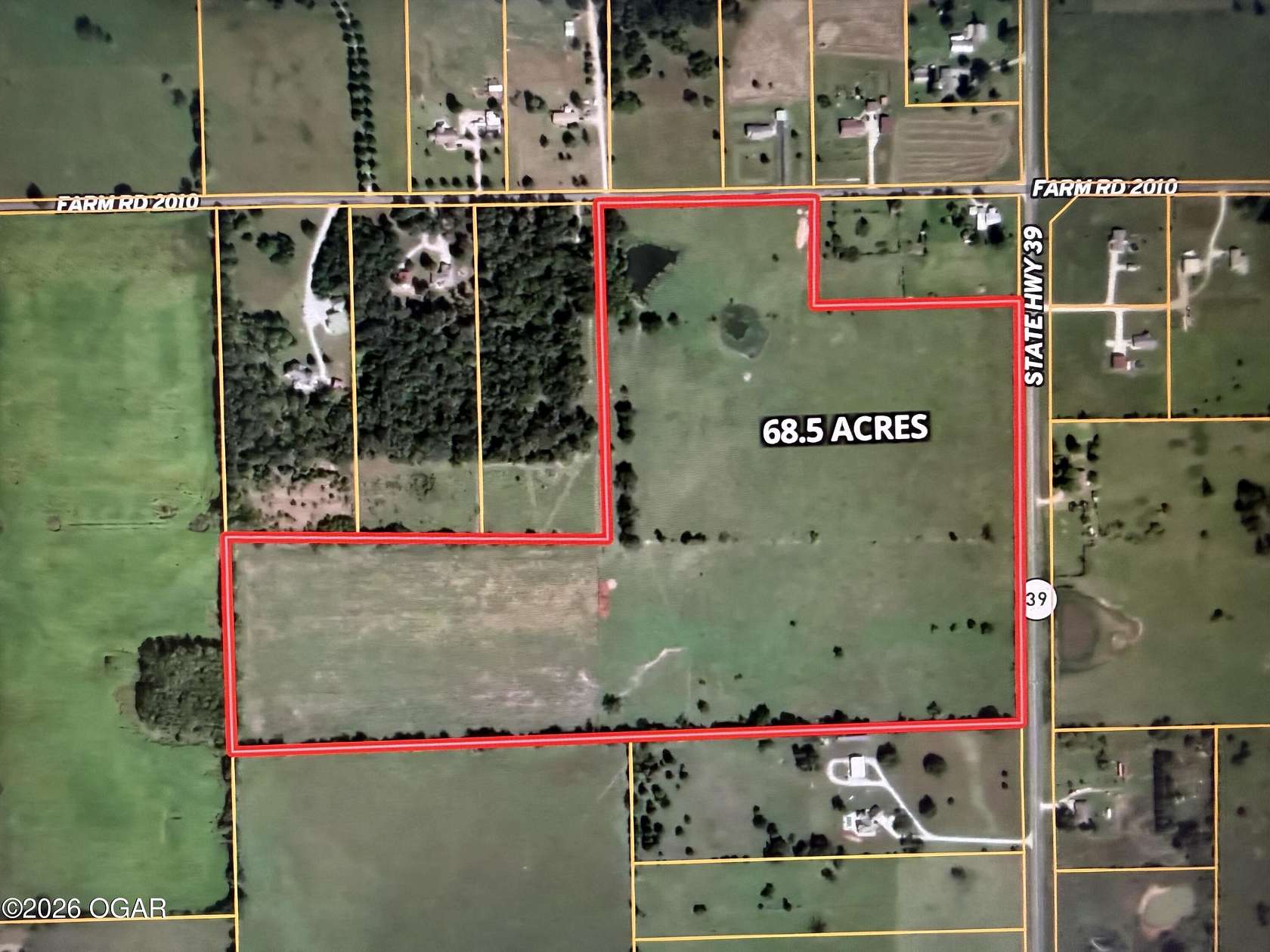 68 Acres of Agricultural & Residential Land for Sale in Aurora, Missouri