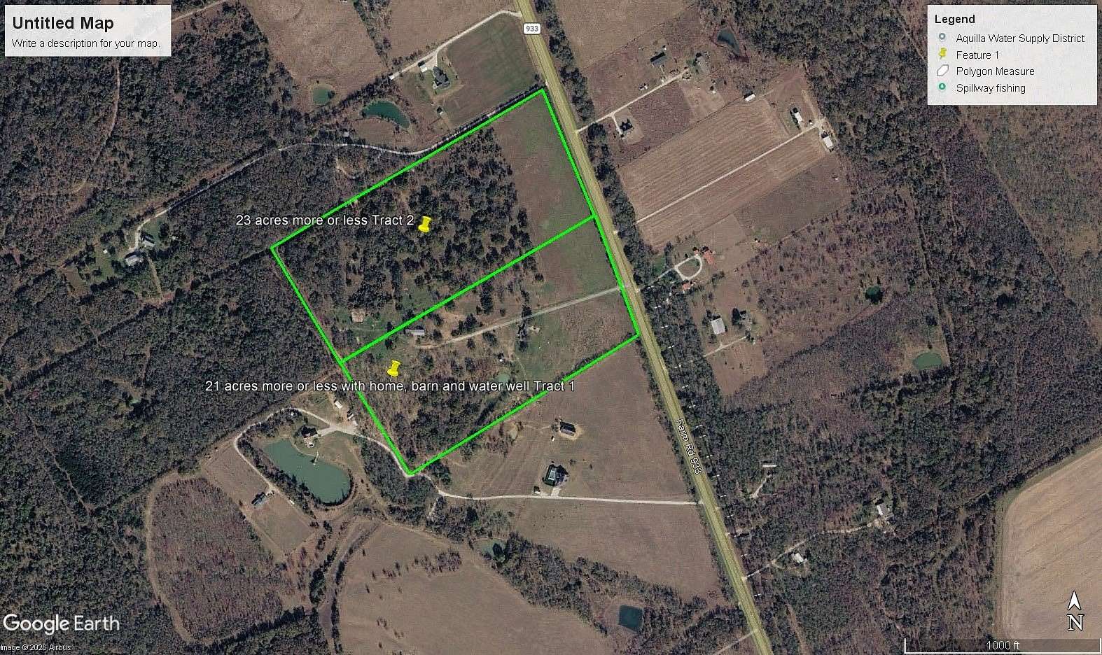 44.5 Acres of Land for Sale in Aquilla, Texas