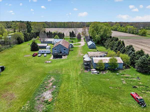 10 Acres of Land with Home for Sale in Cedar Springs, Michigan