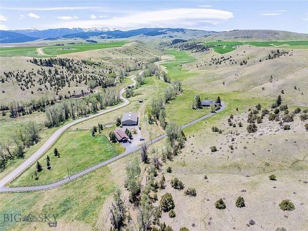 78.3 Acres of Land with Home for Sale in Gallatin Gateway, Montana