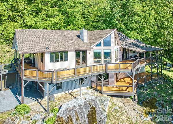 5.7 Acres of Land with Home for Sale in Waynesville, North Carolina