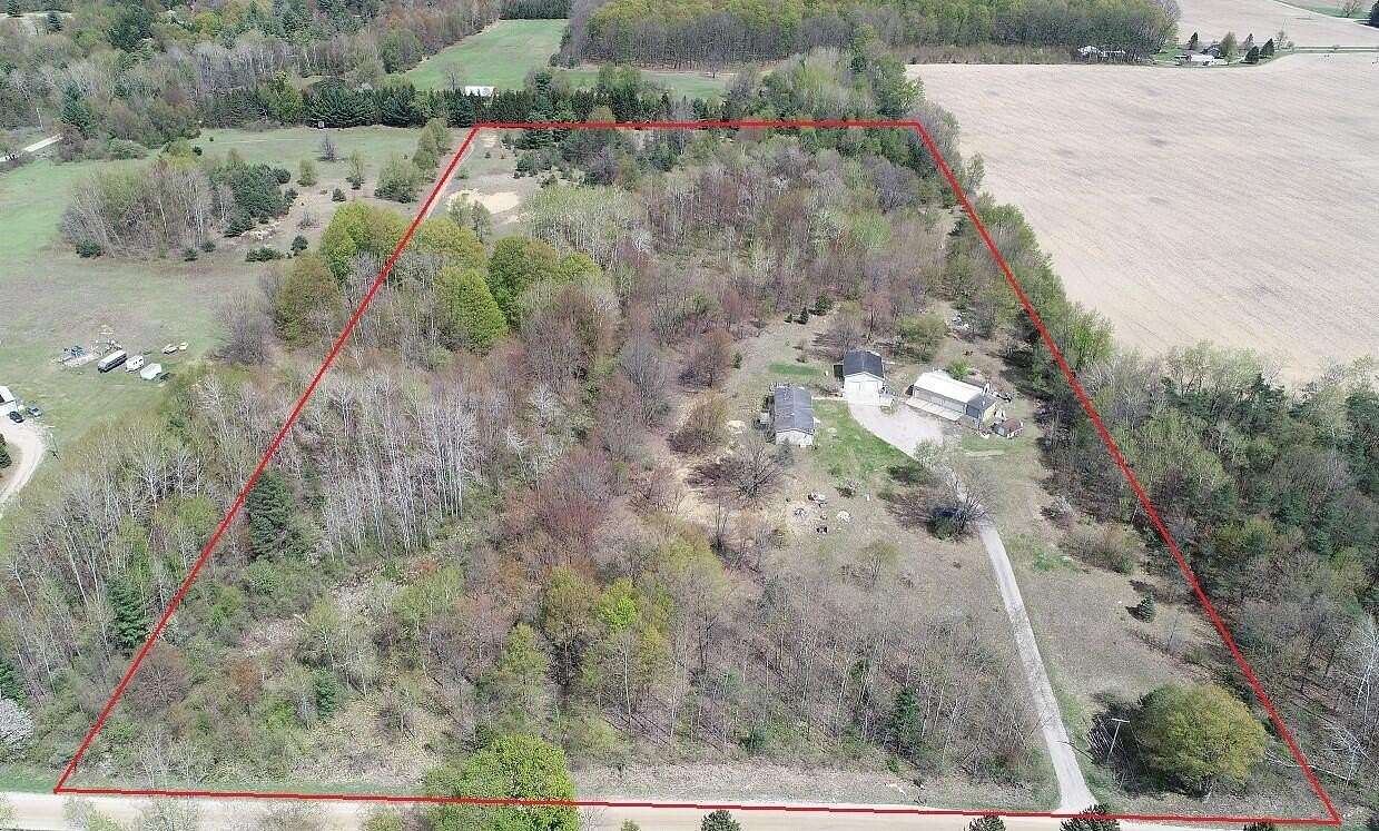 20 Acres of Land with Home for Sale in Stanwood, Michigan