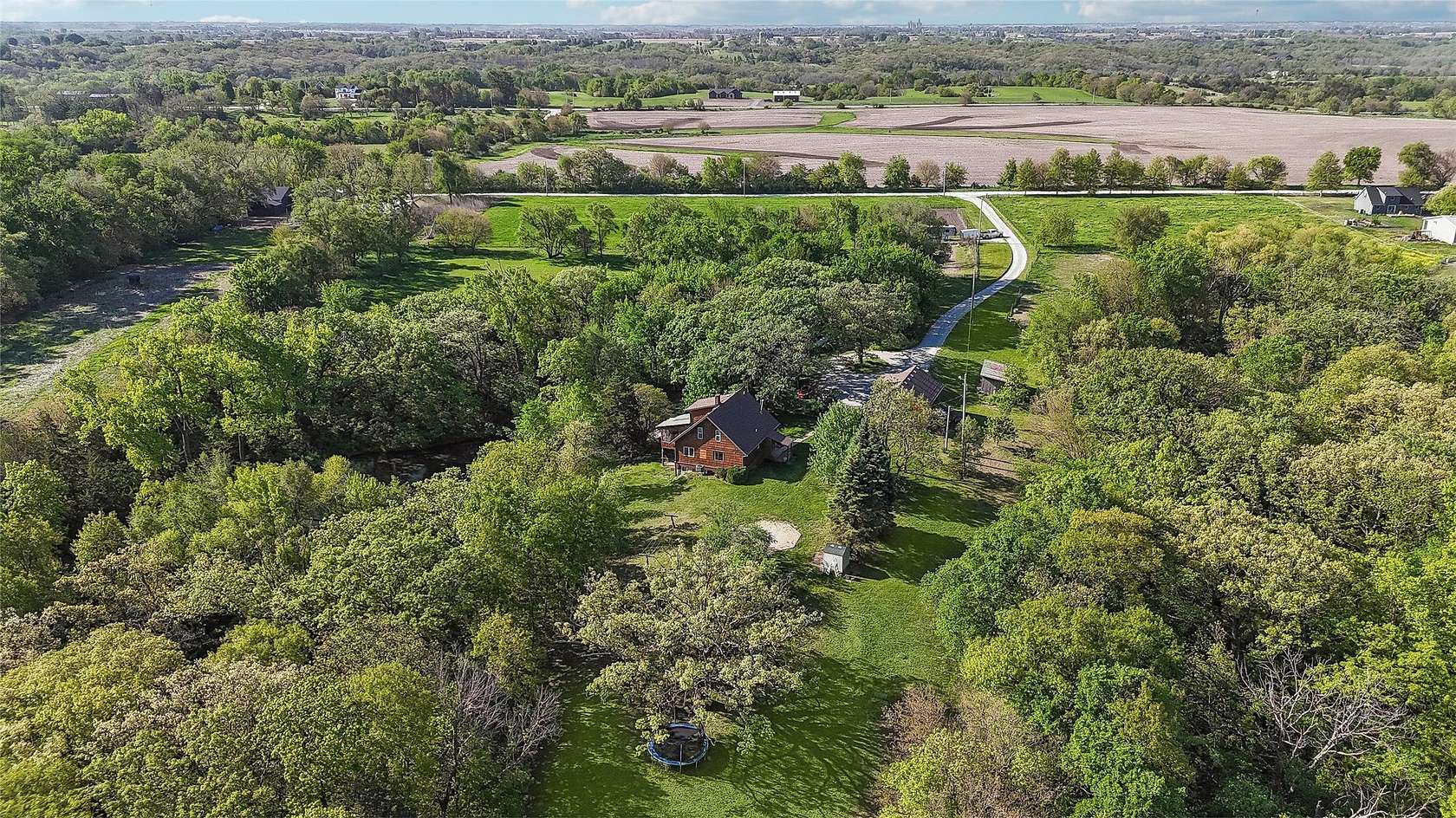 15.2 Acres of Land with Home for Sale in Earlham, Iowa