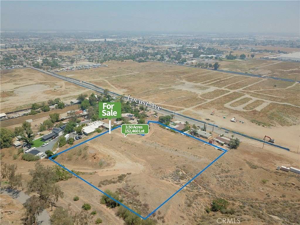 3.5 Acres of Land for Sale in Bloomington, California