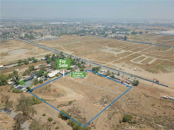 3.5 Acres of Land for Sale in Bloomington, California