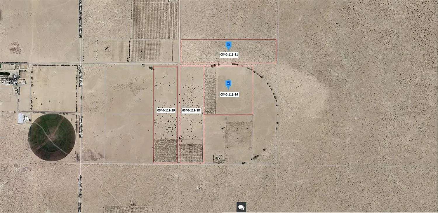 312 Acres of Land for Sale in Newberry Springs, California