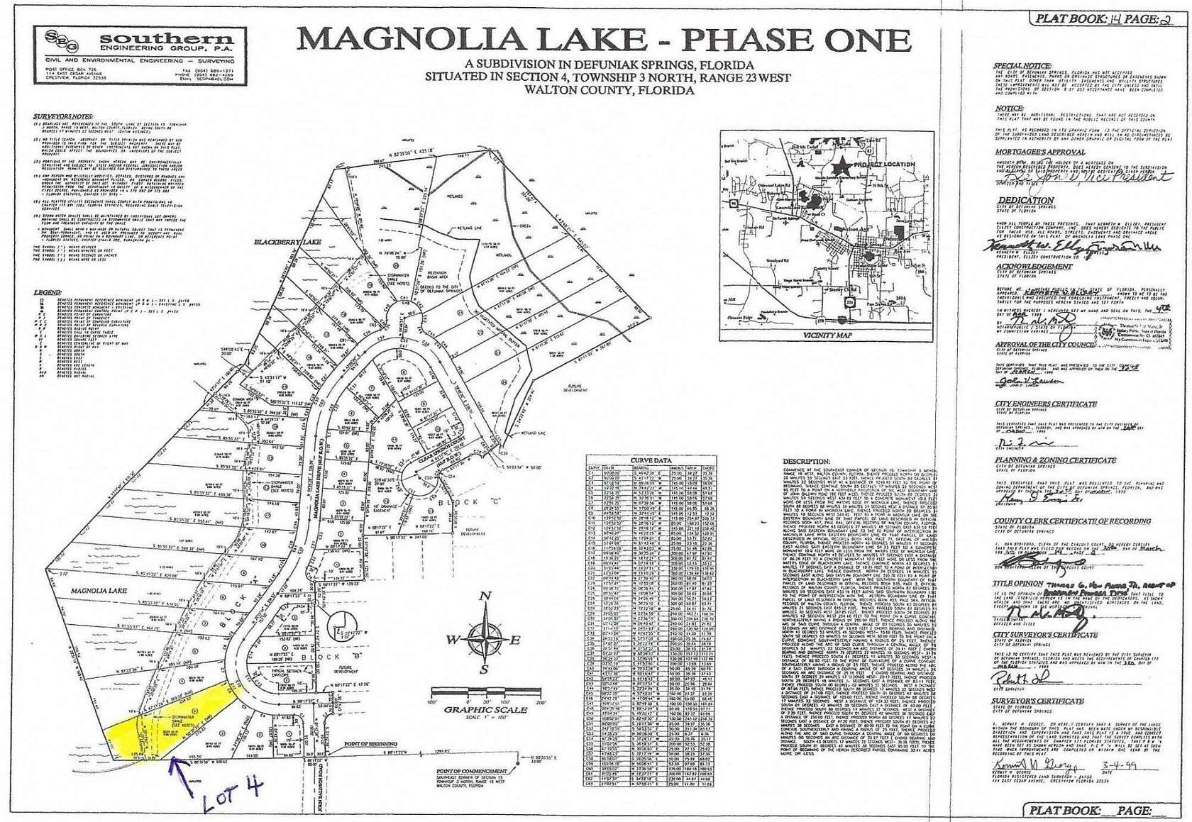 0.88 Acres of Residential Land for Sale in DeFuniak Springs, Florida