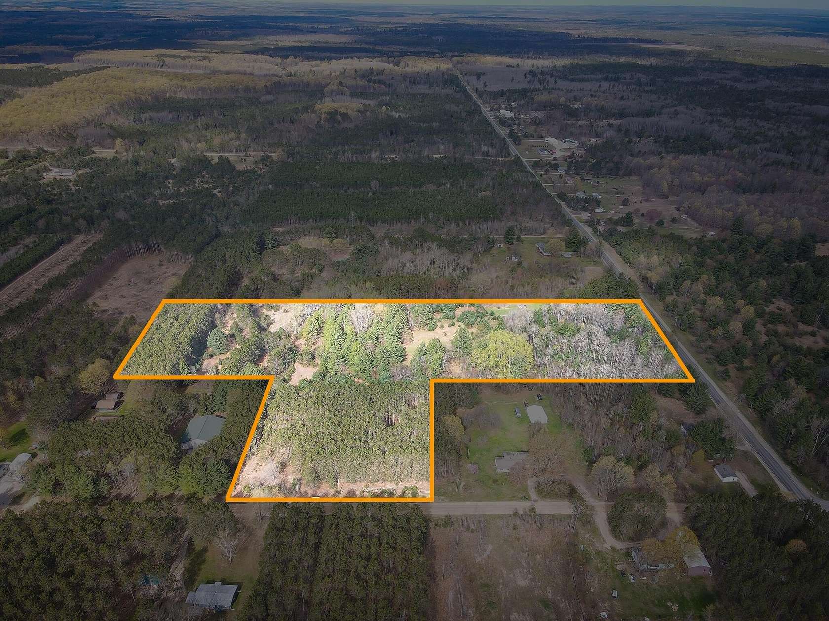 13 Acres of Recreational & Residential Land for Sale in South Boardman, Michigan