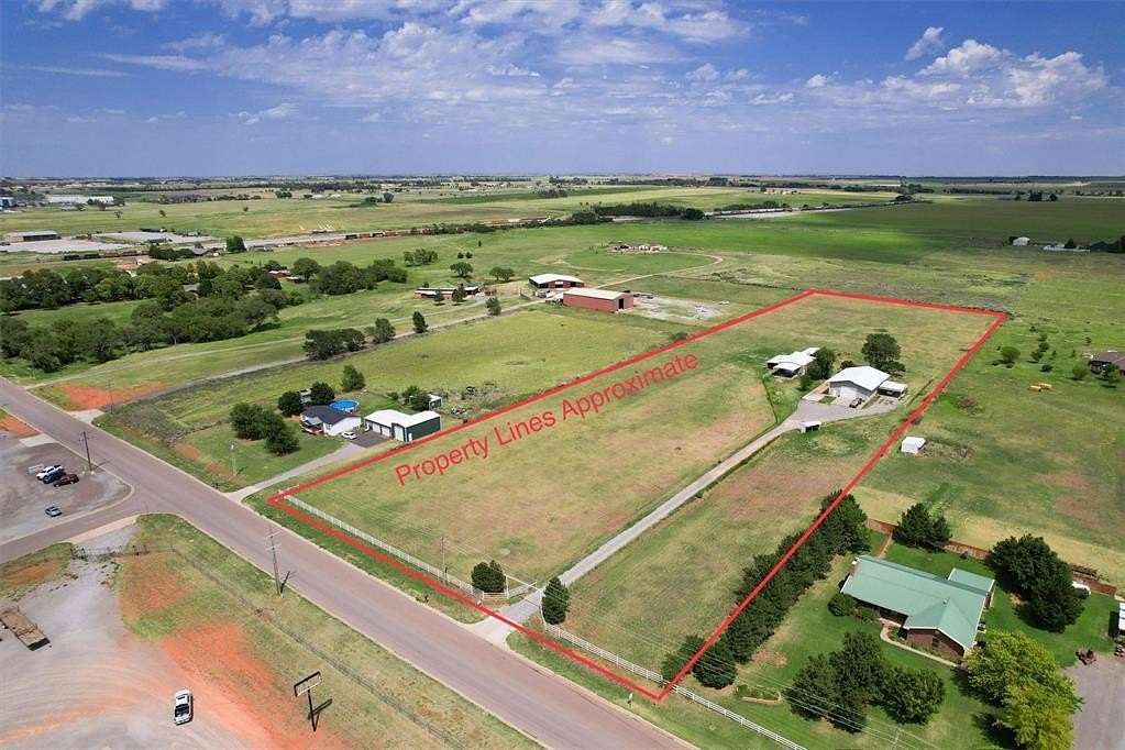 8.19 Acres of Land with Home for Sale in Elk City, Oklahoma