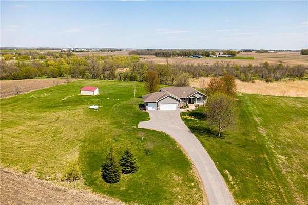 9.76 Acres of Land with Home for Sale in Howard Lake, Minnesota