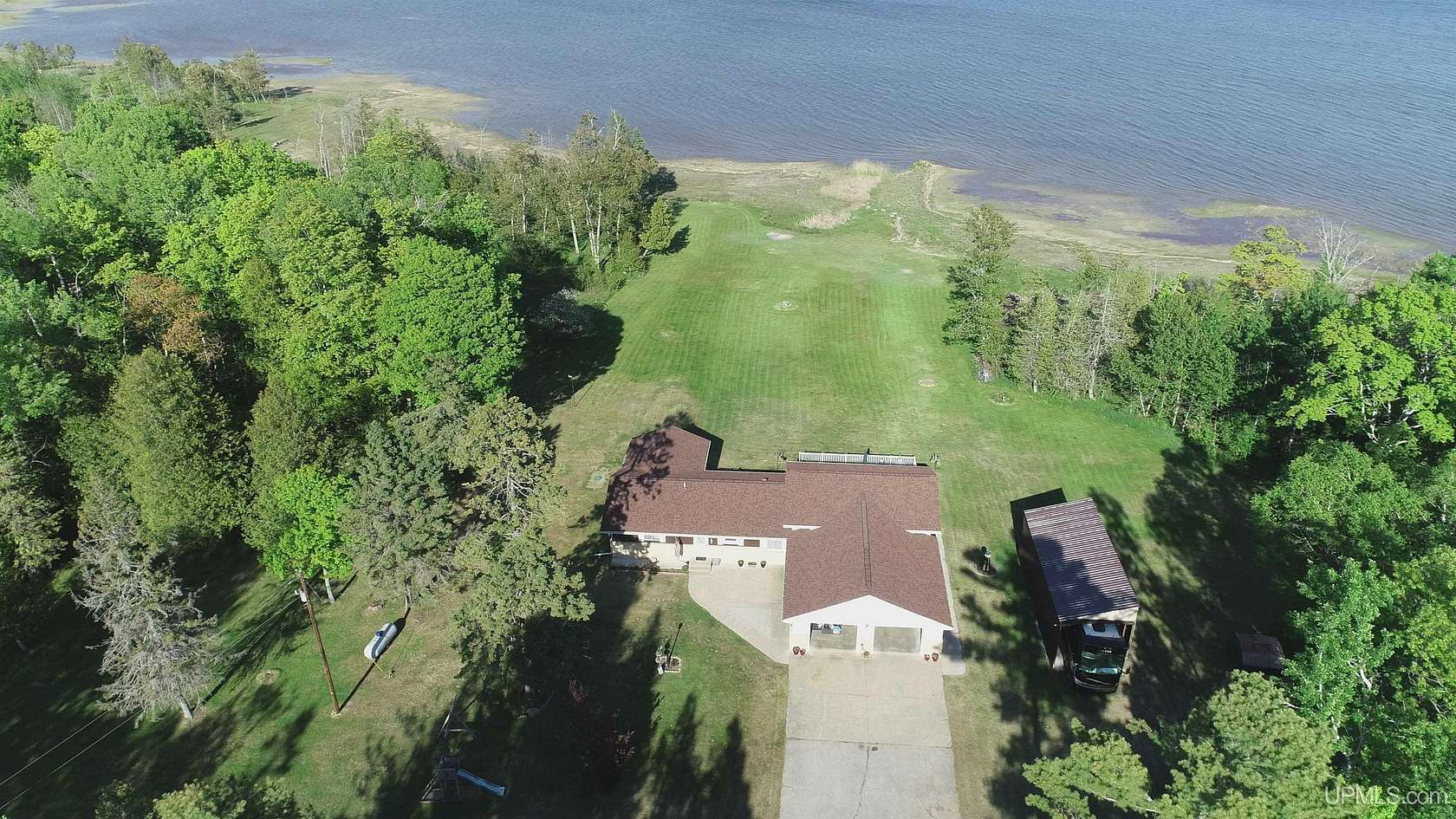 5 Acres of Land with Home for Sale in Nahma, Michigan