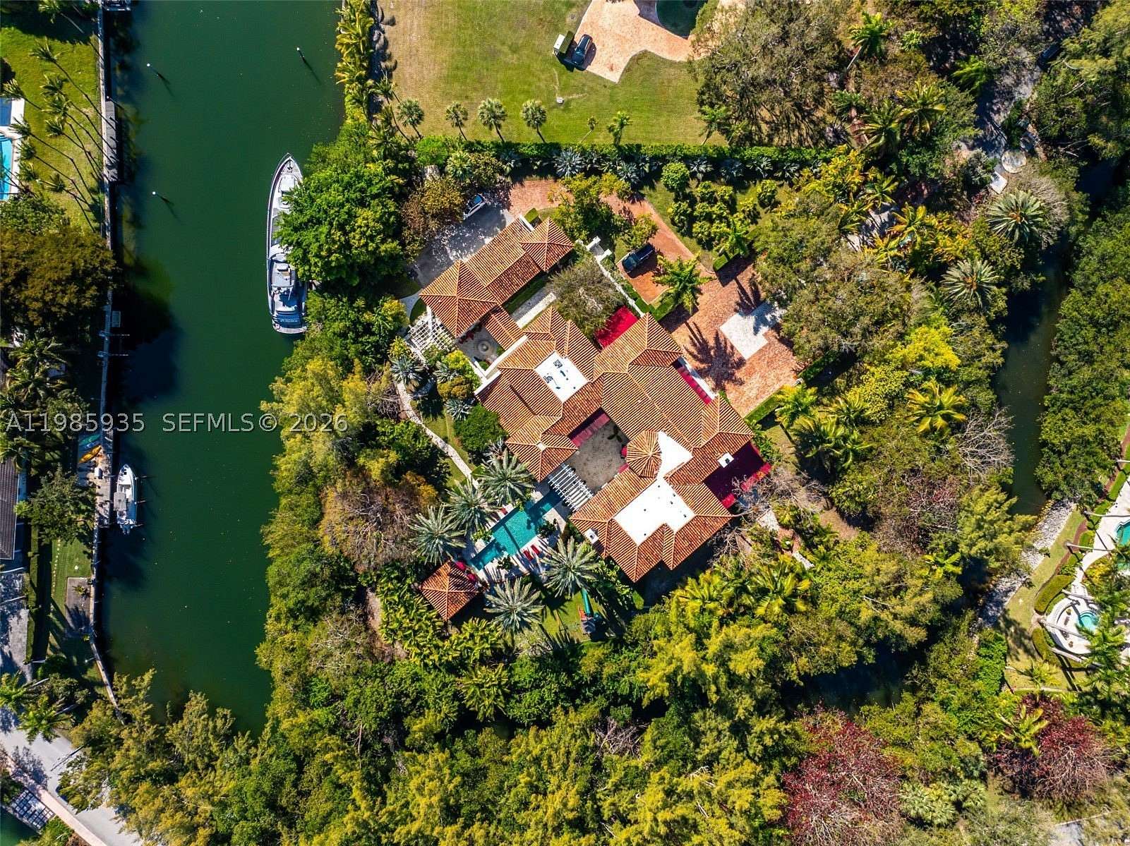 2 Acres of Land with Home for Sale in Coral Gables, Florida