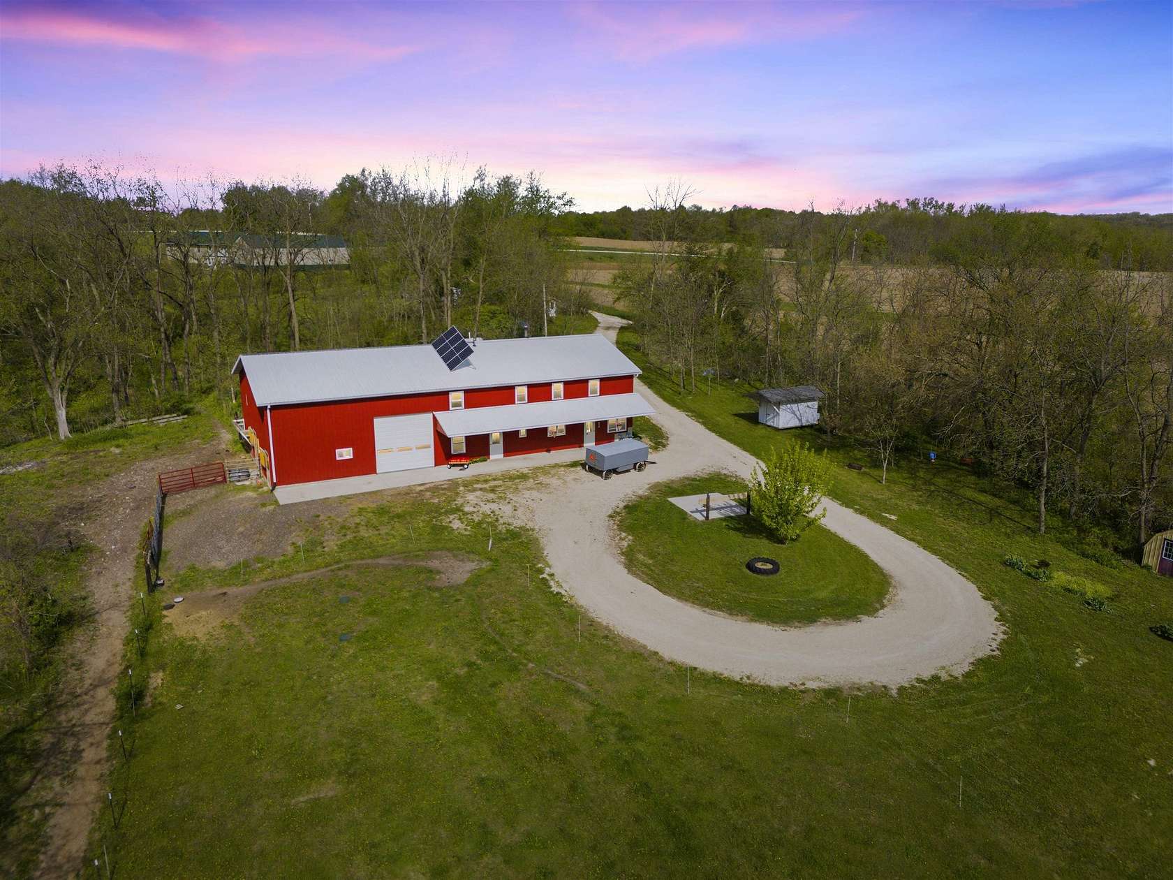 9.86 Acres of Land with Home for Sale in Hopkinton, Iowa